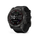 Zegarek Garmin Fenix 7 Sapphire Solar Tytanowo Szary