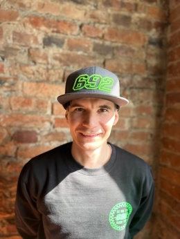 Czapka z daszkiem Duzers Szara Pełna U